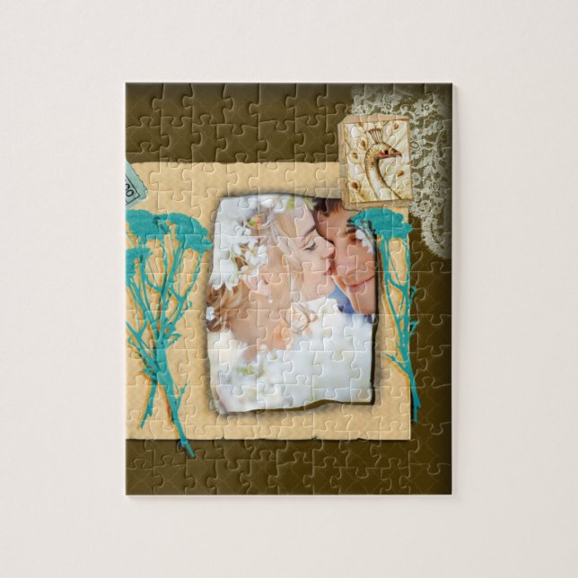 Personalisierte Vintage FotoCollage (Vertikal)