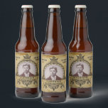 Personalisierte Vintage Fotovorlage 40. Geburtstag Bierflaschenetikett<br><div class="desc">Vintager Retro-Meilenstein im 40. Geburtstag Party liefert Bieretiketten. Elegante Geburtstagsgeschenke. Legen Sie Ihr eigenes Foto ein. Vorlage so leicht personalisiert. Beachten Sie,  dass das Foto die gleichen Farben hat wie Sie. Das Design ist auch mit anderen altersbedingten Meilensteinen erhältlich. Auch passende Party-Vorräte (Banner,  Plakate,  Teller,  Servietten usw.) sind erhältlich.</div>