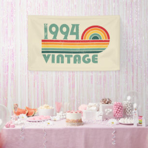 Personalisierte Vintage Geburtstagsgeschenke Banner
