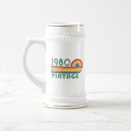 Personalisierte Vintage Geburtstagsgeschenke Bierglas