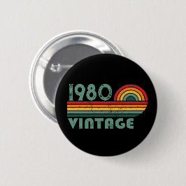 Personalisierte Vintage Geburtstagsgeschenke Button