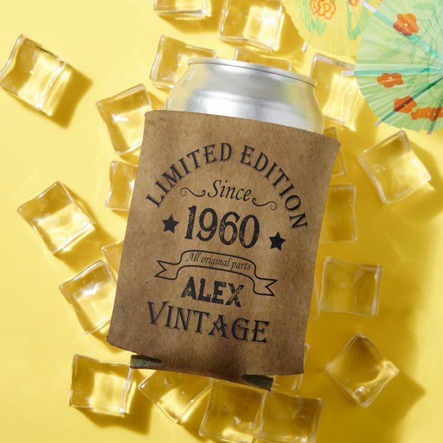 Personalisierte Vintage Geburtstagsgeschenke Dosenkühler (In Situ Sommer)