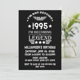 Personalisierte Vintage Geburtstagsgeschenke Einladung
