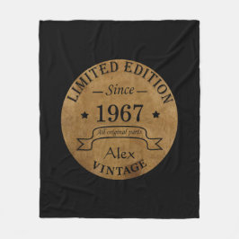 Personalisierte Vintage Geburtstagsgeschenke Fleecedecke