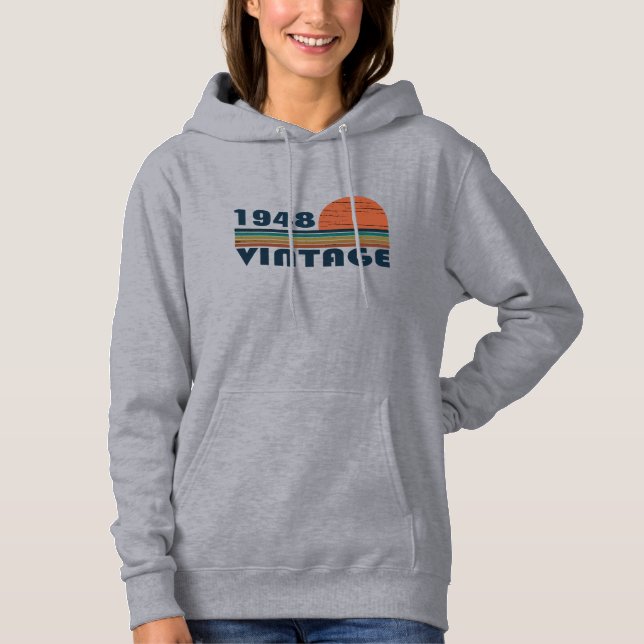 Personalisierte Vintage Geburtstagsgeschenke Hoodie (Vorderseite)