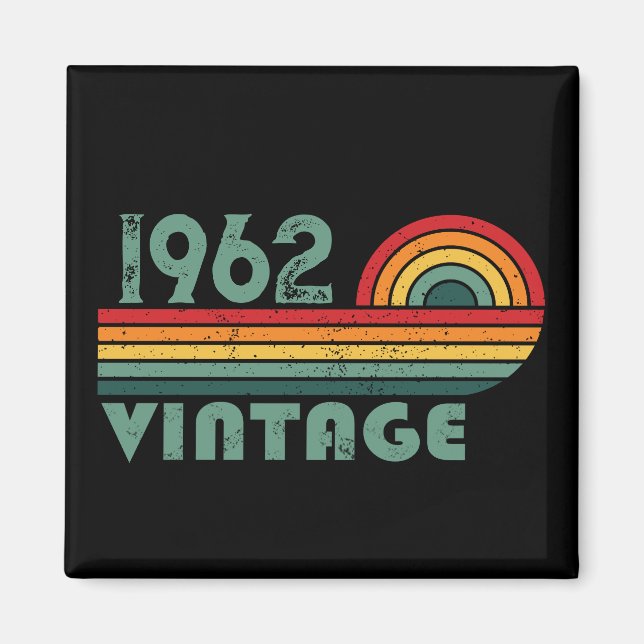 Personalisierte Vintage Geburtstagsgeschenke Magnet (Vorne)