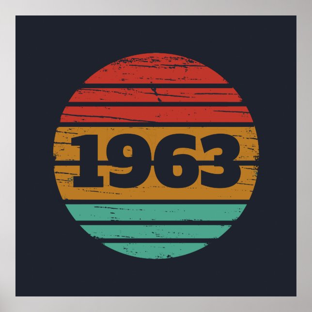 Personalisierte Vintage Geburtstagsgeschenke Poster (Vorne)