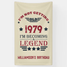 Personalisierte Vintage Geburtstagsgeschenke rot