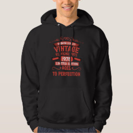 Personalisierte Vintage Geburtstagsgeschenke rot Hoodie