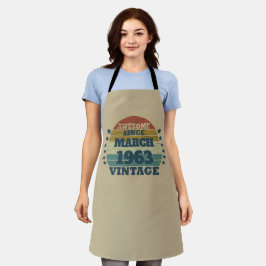 Personalisierte Vintage Geburtstagsgeschenke Schürze