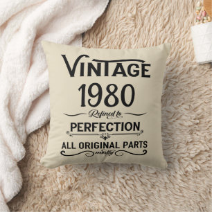 Personalisierte Vintage Geburtstagsgeschenke schwa Kissen