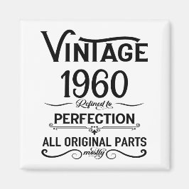 Personalisierte Vintage Geburtstagsgeschenke Schwa Magnet