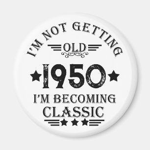 Personalisierte Vintage Geburtstagsgeschenke schwa Magnet