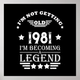 Personalisierte Vintage Geburtstagsgeschenke Schwa Poster