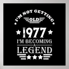 Personalisierte Vintage Geburtstagsgeschenke weiß Poster