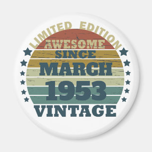 Personalisierte Vintage Geburtstagsgeschenkidee Magnet