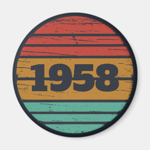 Personalisierte Vintage Geburtstagsgeschenkidee Magnet