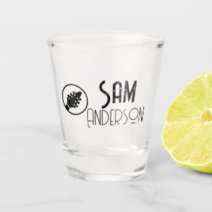 Personalisierte Vintage Geschenke für Gitarrist, M Schnapsglas