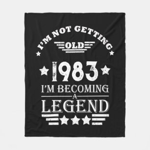 Personalisierte Vintage Geschenke zum 40. Geburtst Fleecedecke