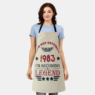 Personalisierte Vintage Geschenke zum 40. Geburtst Schürze