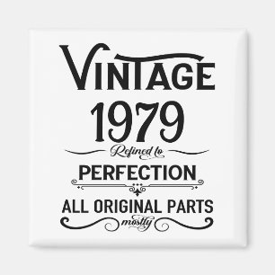 Personalisierte Vintage-Geschenke zum 45. Geburtst Magnet