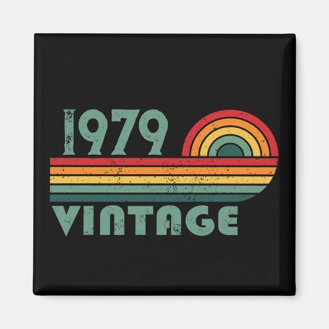 Personalisierte Vintage Geschenke zum 45. Geburtst Magnet (Vorne)