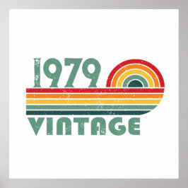 Personalisierte Vintage Geschenke zum 45. Geburtst Poster