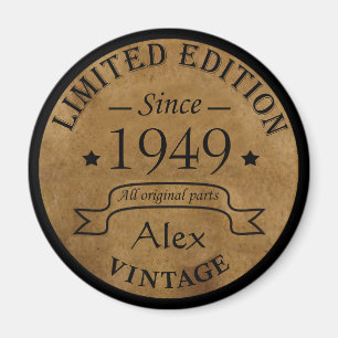 personalisierte Vintage Geschenke zum 75. Geburtst Magnet