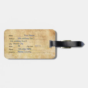 Personalisierte Vintage Patriotische Amerikanische Gepäckanhänger