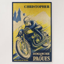 Personalisierte Vintage Retro Motorrad Rennsport K