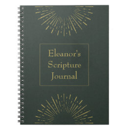 Personalisierte Vintage Scripture-Zeitschrift Notizblock