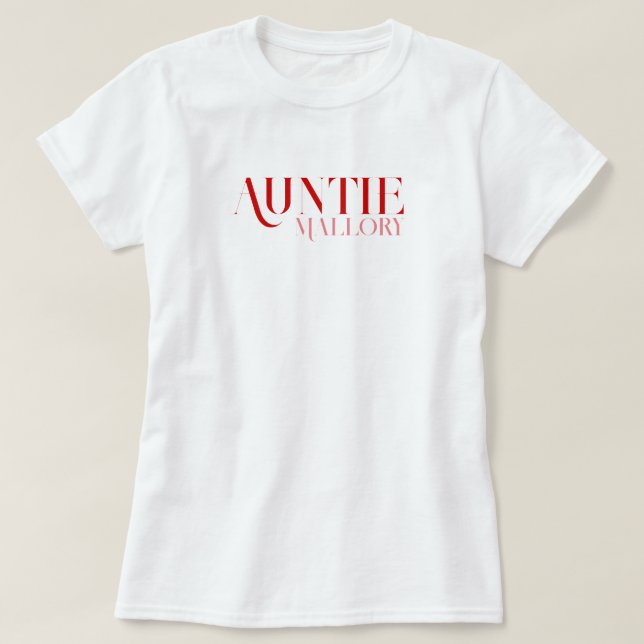 Personalisierte Vintage Typografie T-Shirt (Design vorne)