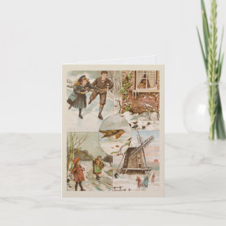 Personalisierte Vintage-Weihnachts-/Neujahrskarte