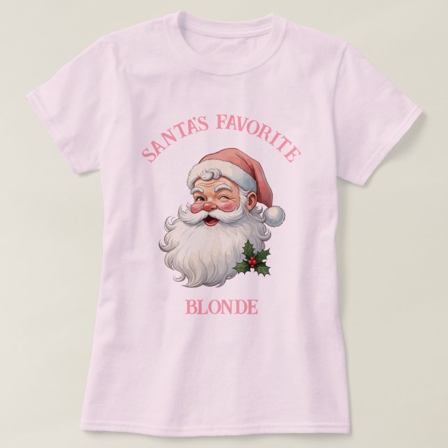 Personalisierte Vintage Weihnachtslieder pinkeln W T-Shirt (Design vorne)