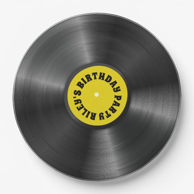 Personalisierte Vinyl-Albumaufzeichnung   Pappteller (Vorderseite)