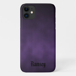 Personalisierte Violett-Kunst und Schwarzes Meer Case-Mate iPhone Hülle
