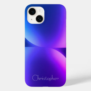 Personalisierte violette Radialtextur iPhone 15 Case-Mate iPhone 14 Hülle
