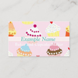 Personalisierte Visitenkarte "Cupcakes" (amerikani