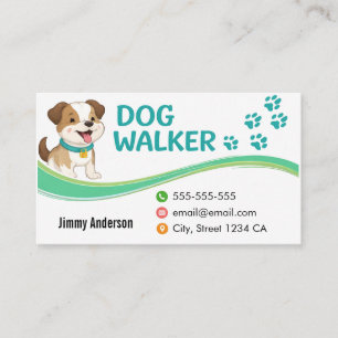 Personalisierte Visitenkarte für Hundebetreuer