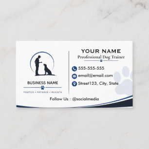 Personalisierte Visitenkarte für Hundetrainer