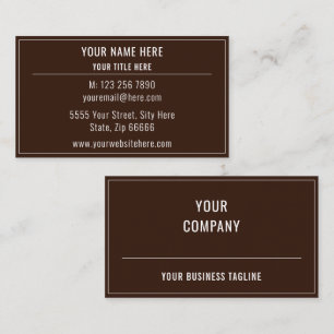 Personalisierte Visitenkarte mit eigenem Design