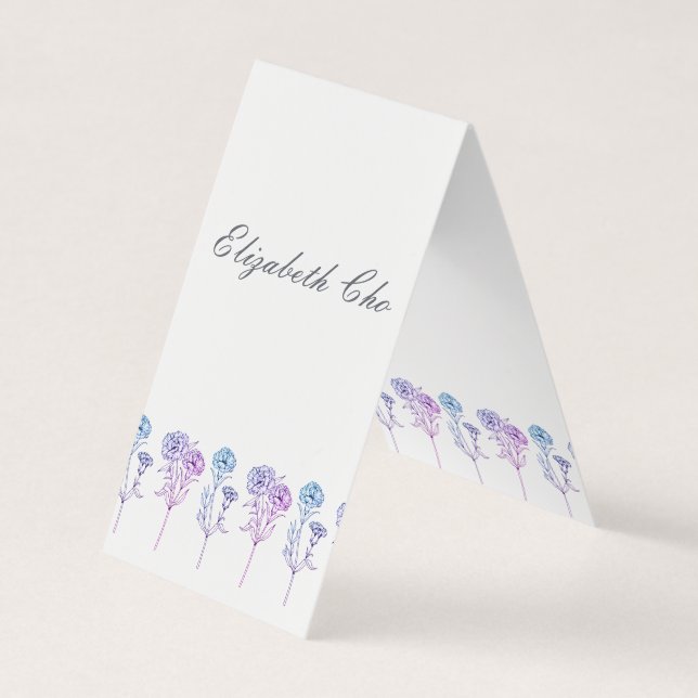 Personalisierte Visitenkarten (Vorderseite)