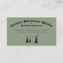 Personalisierte Visitenkarten für den Outdoor Guid