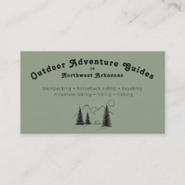 Personalisierte Visitenkarten für den Outdoor Guid Visitenkarte