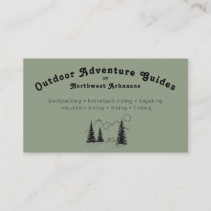 Personalisierte Visitenkarten für den Outdoor Guid Visitenkarte