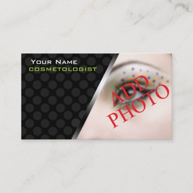 Personalisierte Visitenkarten für Makeup-Künstler Visitenkarte (Vorderseite)