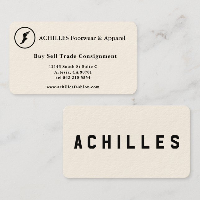 Personalisierte Visitenkarten für Unternehmer Visitenkarte (Vorne/Hinten)