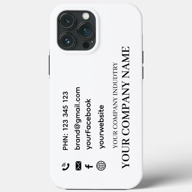 Personalisierte Visitenkarten-Werbe-iPhone-Hülle Case-Mate iPhone Hülle (Rückseite)