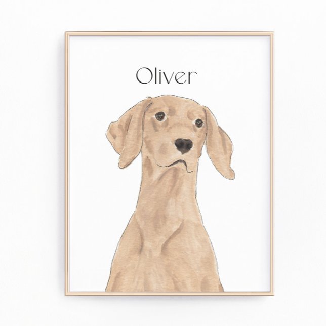 Personalisierte Vizsla Art Fotodruck (Von Creator hochgeladen)