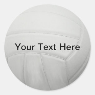 Personalisierte Volleyball-Aufkleber Runder Aufkleber